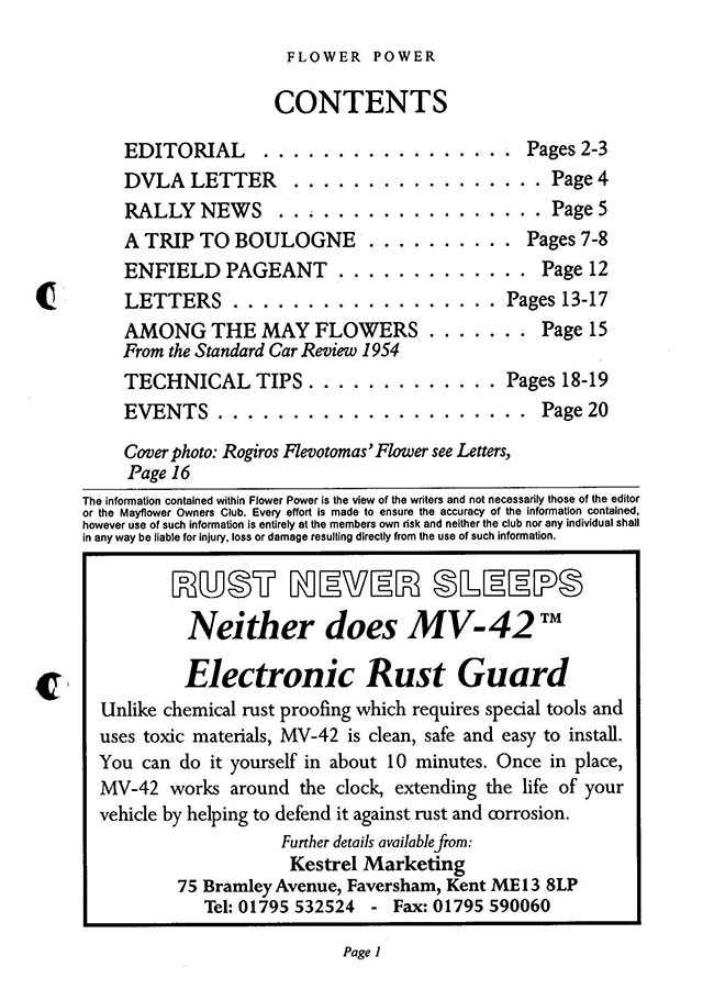 Issue 76 Contents Page