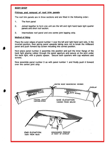 Fitting and Removal of Roof Trim Panels