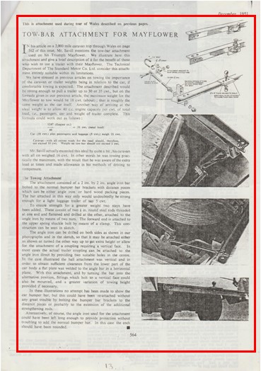 Tow-bar Attachment for Mayflower