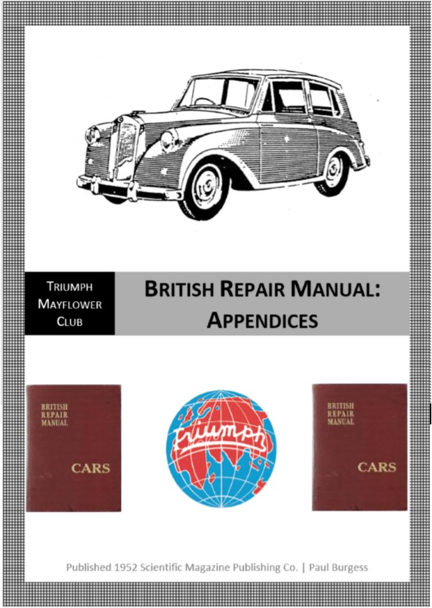 British Repair Manual: Appendices